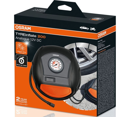 Автомобильный компрессор Osram для накачки шин (OTI200)