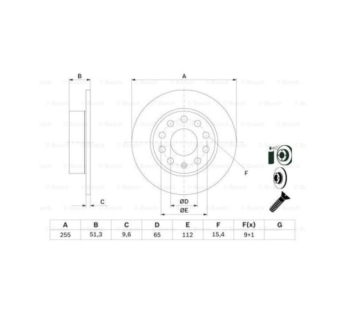 Тормозной диск Bosch 0 986 479 099