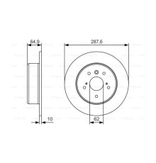Тормозной диск Bosch 0 986 479 T69