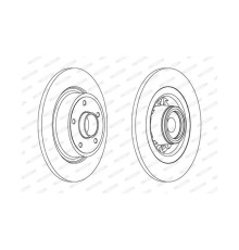Гальмівний диск FERODO DDF1569-1