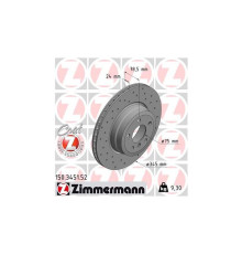 Гальмівний диск ZIMMERMANN 150.3451.52