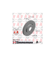 Гальмівний диск ZIMMERMANN 380.2170.52