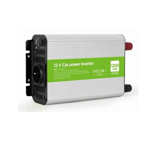 Автомобильный инвертор EnerGenie 12V/220V 1200 Вт (EG-PWC1200-01)