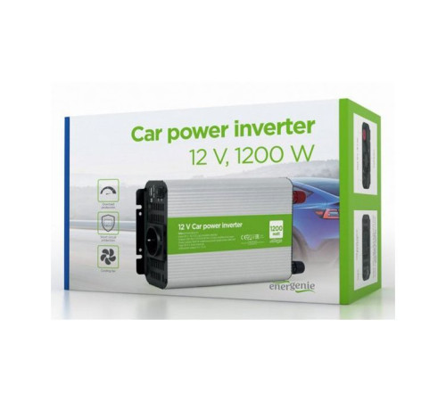 Автомобильный инвертор EnerGenie 12V/220V 1200 Вт (EG-PWC1200-01)