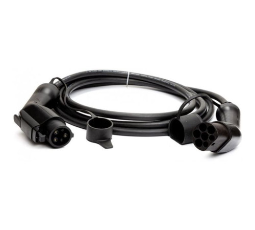 Зарядный кабель HiSmart Type 1 - Type 2, 32A, 7.2кВт, 1 фазный, 5м (EV200009)