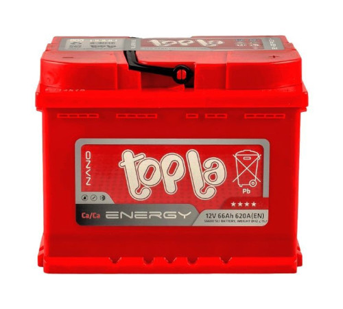 Аккумулятор автомобильный Topla 66 Ah/12V Energy Euro (108 066)