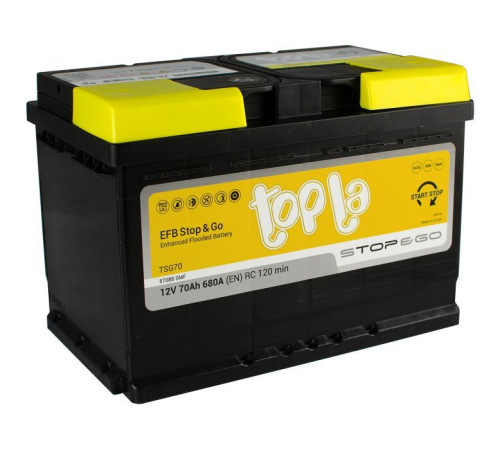 Аккумулятор автомобильный Topla 70 Ah/12V EFB Euro (112 070)