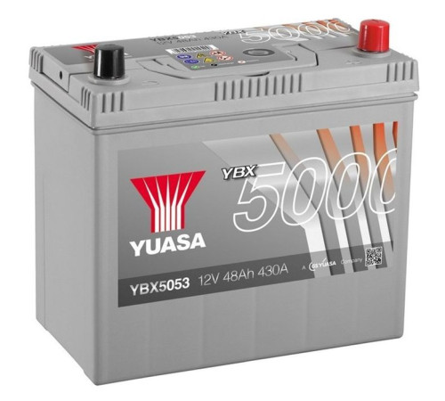 Аккумулятор автомобильный Yuasa 12V 50Ah Silver High Performance Battery (YBX5053)