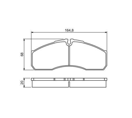 Тормозные колодки Bosch 0 986 494 266