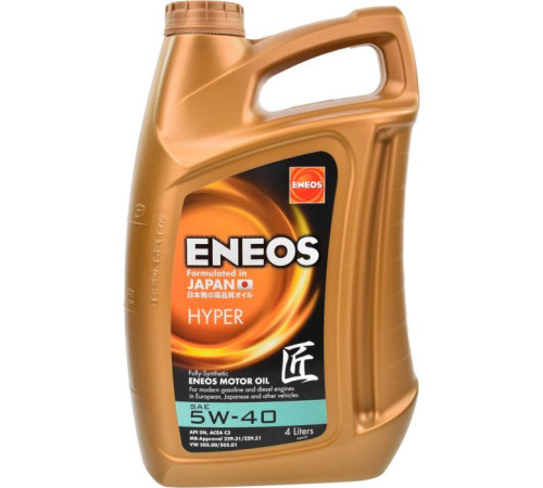 Моторное масло ENEOS HYPER 5W-40 4л (EU0031301N)