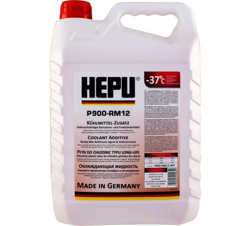  Антифриз HEPU 5л red (P900-RM12-005) 