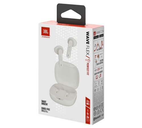 Наушники JBL Wave Flex TWS White (JBLWFLEXWHT)