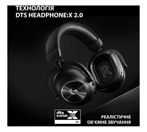 Наушники Logitech G Pro X 2 Lightspeed Wireless Black (981-001263)
