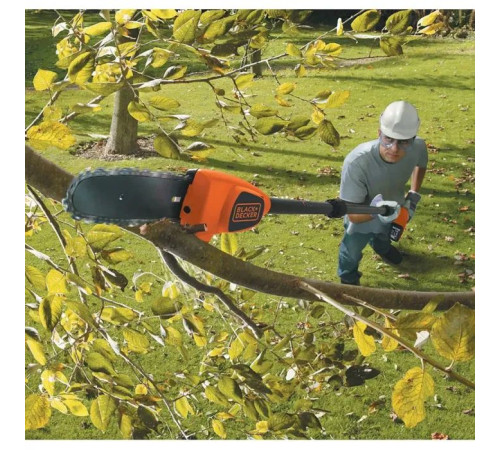 Кусторез Black&Decker высоторез, 18V,2Ah, штанга 150-244 см, длина шины 20 см (GPC1820L20)