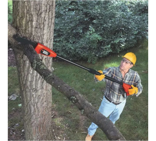 Кусторез Black&Decker высоторез, 18V,2Ah, штанга 150-244 см, длина шины 20 см (GPC1820L20)