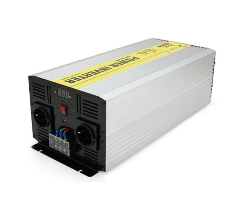 Автомобильный инвертор 12V/220V 5000W чистая синусоида, 2xShuko, 1xUSB Ritar (RSC-5000)