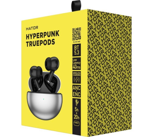 Наушники Hator Hyrerpunk Truepods Black (HTA-430)