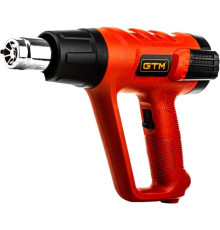 Будівельний фен GTM HG2000EM, 2000Вт, 80-600С, 300/500л/хв, LCD-дисплей (HG2000EM)