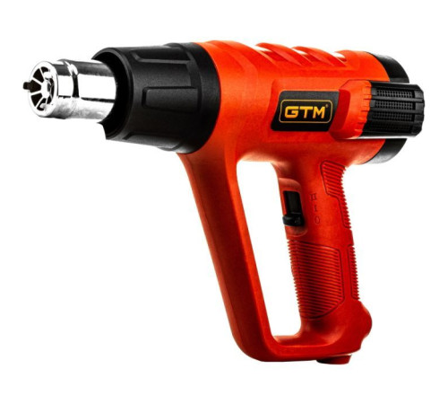 Строительный фен GTM HG2000EM, 2000Вт, 80-600С, 300/500л/мин, LCD-дисплей (HG2000EM)