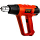 Строительный фен GTM HG2000EM, 2000Вт, 80-600С, 300/500л/мин, LCD-дисплей (HG2000EM)