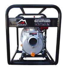Мотопомпа Vulkan рукав 75мм, 48м3/год, підйом 23м, чиста вода, SCWPD80, дизель (80994)