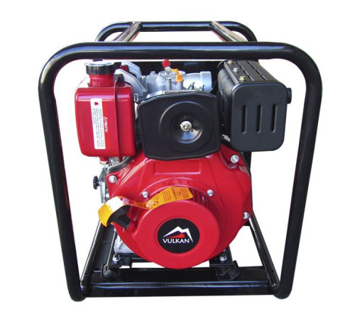 Мотопомпа Vulkan рукав 75мм, 48м3/час, подъем 23м, чистая вода, SCWPD80, дизель (80994)