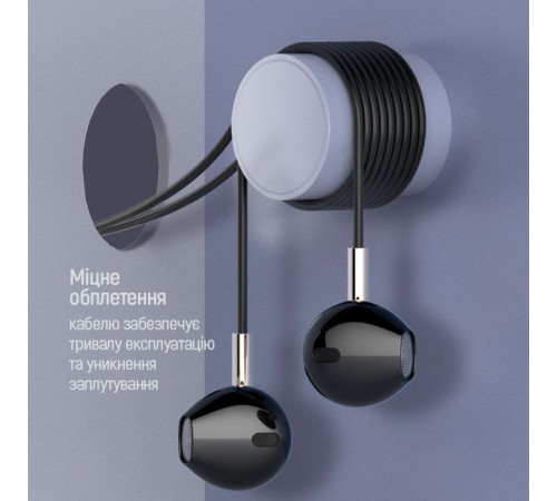 Наушники ColorWay Slim 3.5 mm Wired Earphone Blast 2 Black (CW-WD02BK)