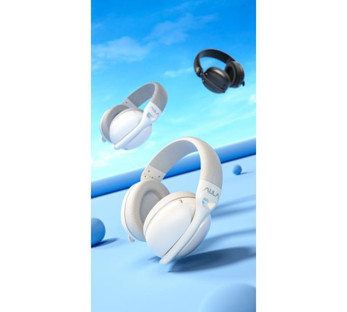 Наушники Aula S6 - 3 in 1 Wired/2.4G Wireless/Bluetooth Milk Tea (6948391235578)