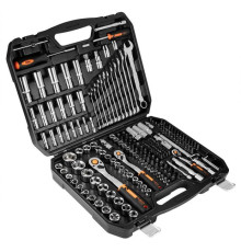 Набір інструментів Neo Tools 219шт, 1/2", 1/4", 3/8", CrV, кейс (10-076)
