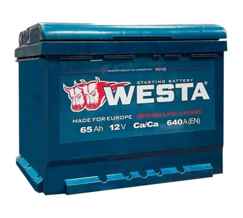 Аккумулятор автомобильный Westa 6CT-65 А (1)