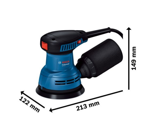 Шлифовальная машина Bosch GEX 125-1 AE 250Вт, 125 мм, 7500-12000об/мин (0.601.3A8.020)