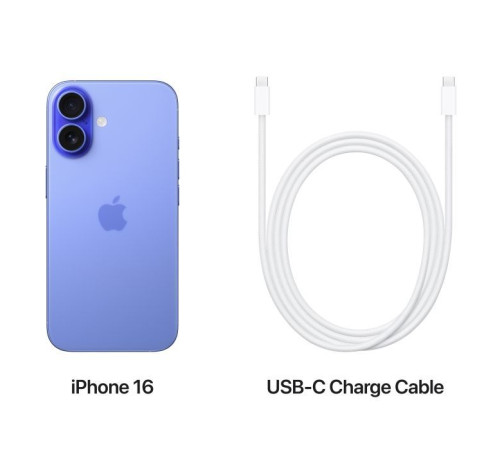 Мобильный телефон Apple iPhone 16 128GB Ultramarine (MYEC3)