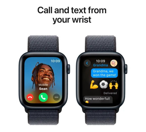 Смарт-часы Apple Watch SE 2024 GPS 40mm Midnight Aluminium Case with Ink Sport Loop (MXEA3QH/A)