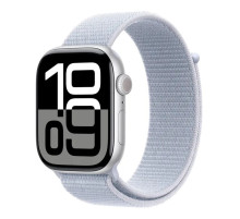 Смарт-часы Apple Watch Series 10 GPS 46mm Silver Aluminium Case with Blue Cloud Sport Loop (MWWN3QH/A)