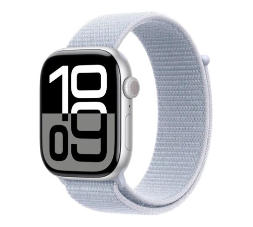 Смарт-часы Apple Watch Series 10 GPS 46mm Silver Aluminium Case with Blue Cloud Sport Loop (MWWN3QH/A)