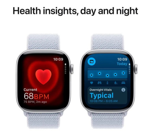 Смарт-часы Apple Watch Series 10 GPS 46mm Silver Aluminium Case with Blue Cloud Sport Loop (MWWN3QH/A)