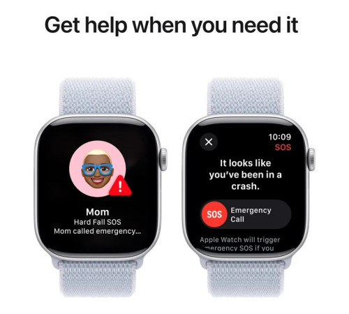 Смарт-часы Apple Watch Series 10 GPS 46mm Silver Aluminium Case with Blue Cloud Sport Loop (MWWN3QH/A)