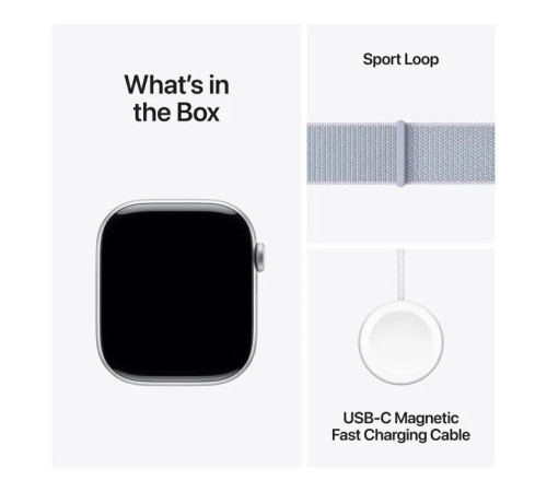 Смарт-часы Apple Watch Series 10 GPS 46mm Silver Aluminium Case with Blue Cloud Sport Loop (MWWN3QH/A)