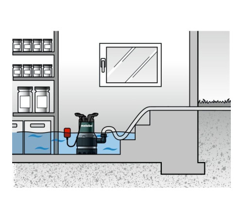 Погружной насос Metabo TPS 14000 S COMBI, 770Вт, 14куб/час, 8.5м (0251400000)