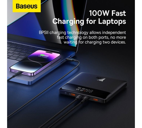 Батарея универсальная Baseus Blade 20000mAh 100W OE, black (PPBL000301)