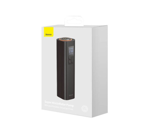 Автомобильный компрессор Baseus Super Mini Inflator Pump Black (CRCQ000001)