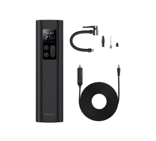 Автомобильный компрессор Baseus Super Mini Inflator Pump Black (CRCQ000001)