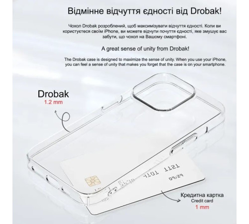 Чехол для мобильного телефона Drobak Acrylic Case для Apple iPhone 14 (949413)