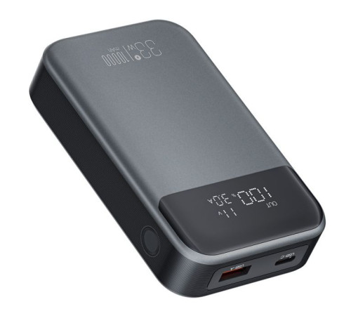 Батарея универсальная XO 10000mAh, PD/30W, QC/22.5W, PPS/33W, black (PR232_Black)