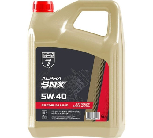 Моторное масло 7FLAGS Premium Line 5W-40 3,5кг (7350118360538)