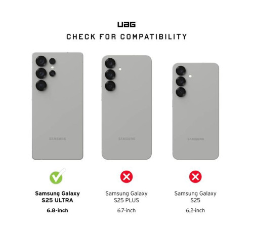 Чехол для мобильного телефона UAG Samsung Galaxy S25 Ultra Plasma XTE with Magnet Black/Orange (214467114097)