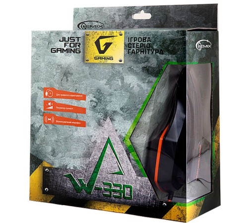 Наушники Gemix W-330 black-orange