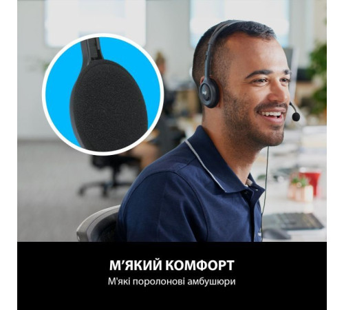 Наушники Logitech H111 Stereo Headset with 1*4pin jack (981-000593)