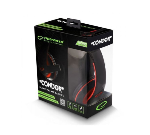 Наушники Esperanza EGH300B Red (EGH300R)