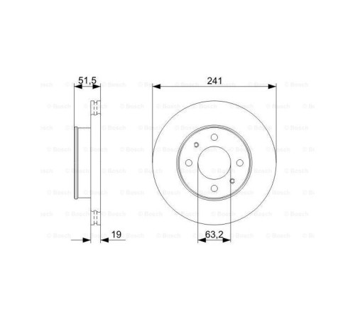 Тормозной диск Bosch 0 986 479 377